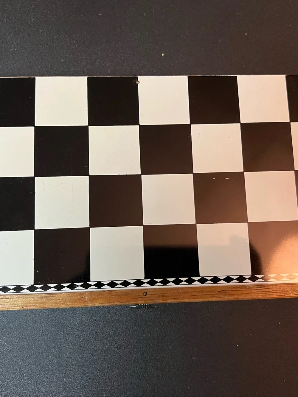Vintage 1960’s Cardinal Magnetic Chess Checkers Game Black White Board Box